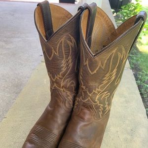 Worn Sonora leather women’s cowboy boots 8.5M